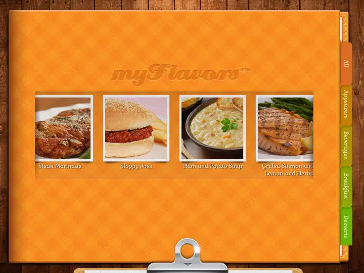 Capture d'écran de MyFlavors™ Livre De Cuisine sur iPhone 1