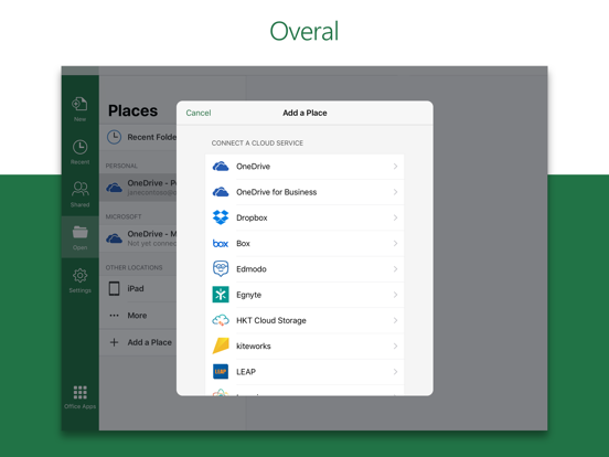 Microsoft Excel iPad app afbeelding 4