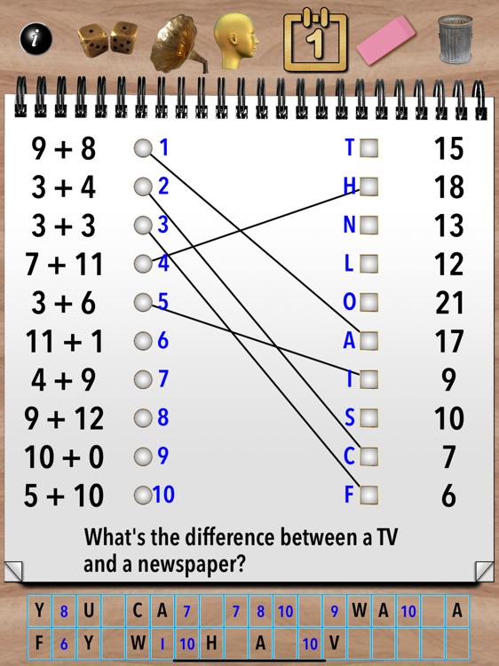 Math Connections Set 1