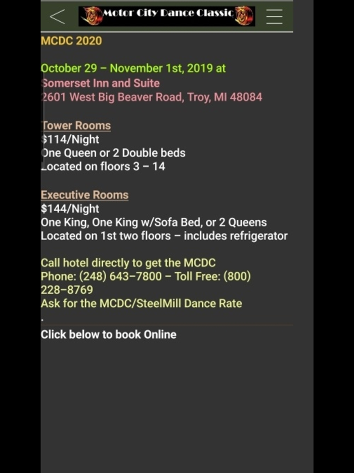 MCDC Motor City Dance Event