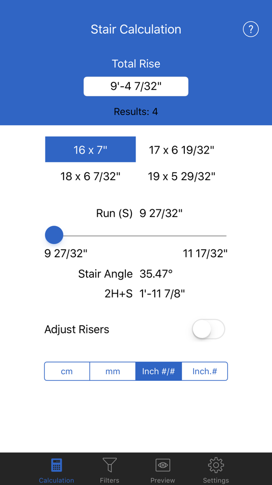#1. Visual Stair Calc (iOS) 由: Dariusz Kalita