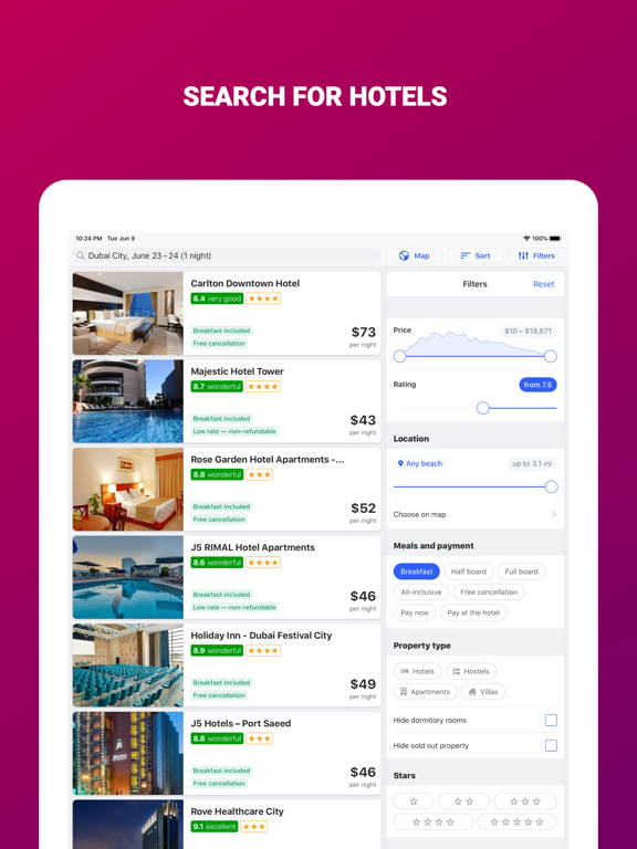 Plane Tickets - Cheap Flights iPad screenshot 4 - Travel app