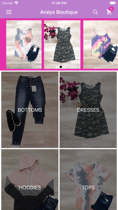 Aralys Boutique Screenshot