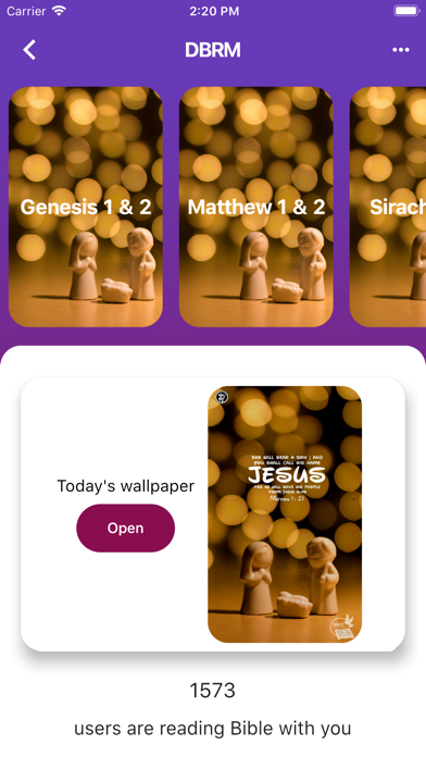 Daily Bible Reading Mission iPhone screenshot 5 - Book app