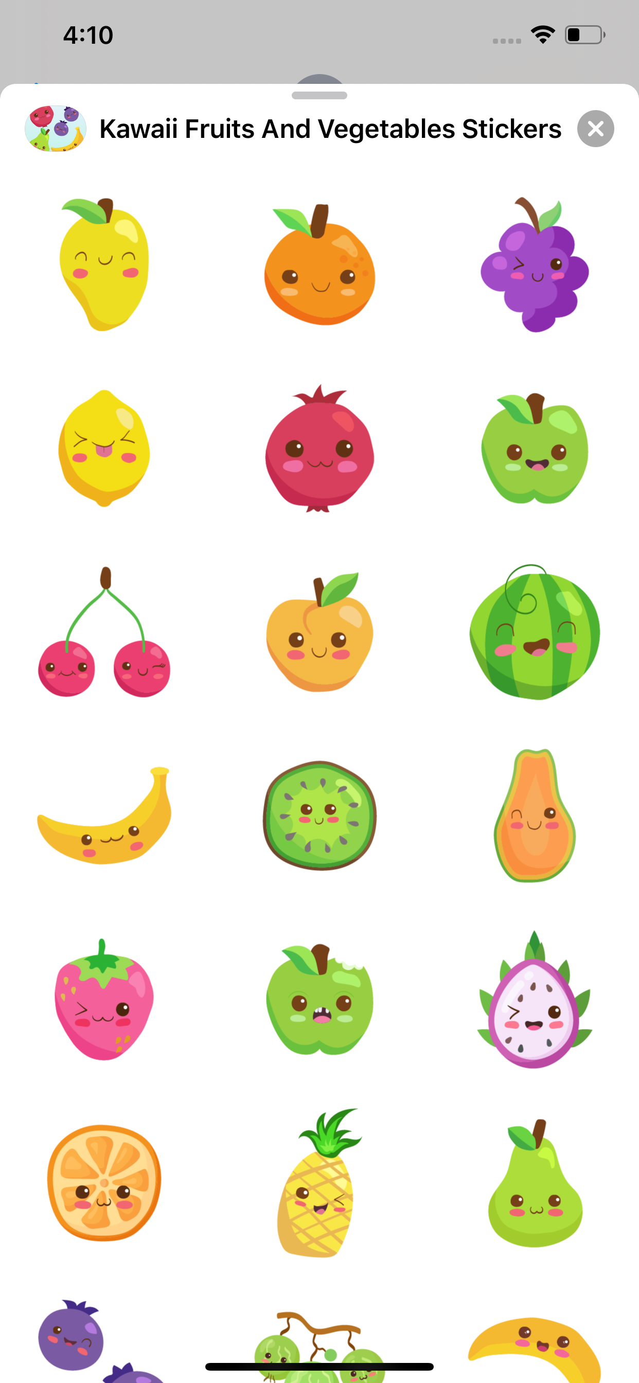 Kawaii Fruits And Vegetables screenshot 3