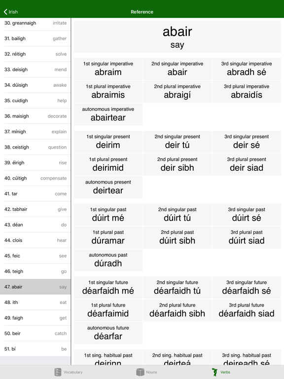 Liberation Philology Irish iPad screenshot 5 - Education app