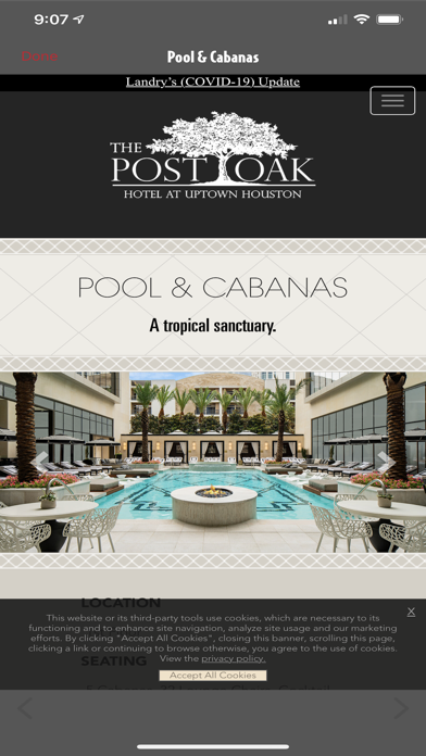 Post Oak Hotel Screenshot