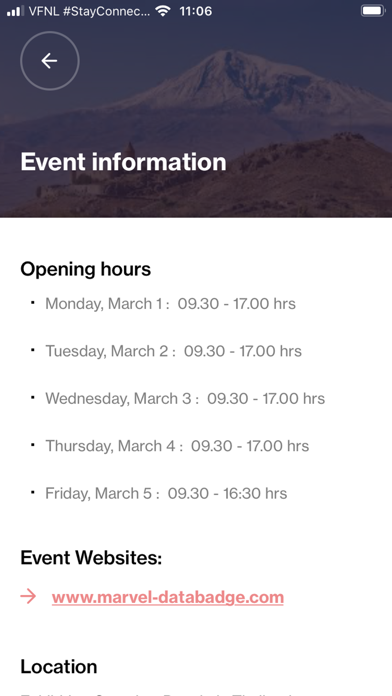 Databadge Events Screenshot