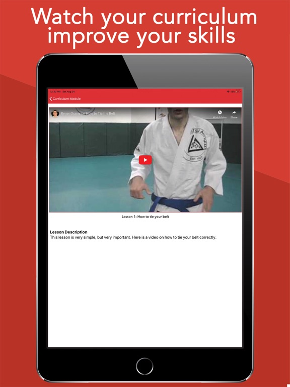 Kaizen Martial Arts iPad screenshot 4 - Health & Fitness app