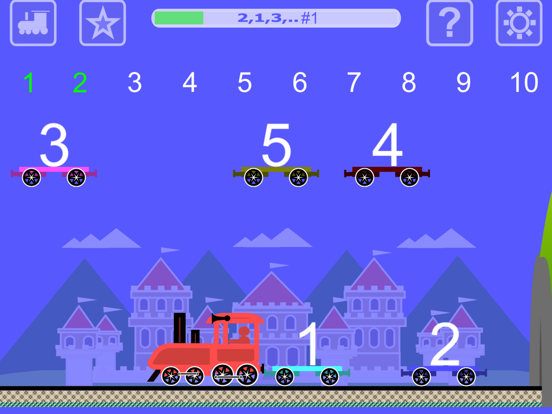 Math Learning Train iPad screenshot 2 - Education app