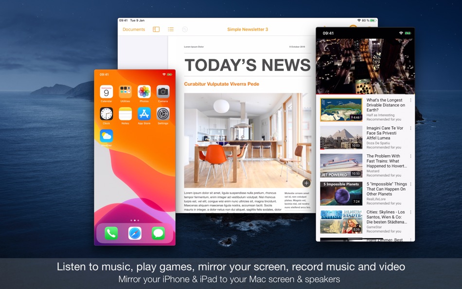 #1. Mirror My Phone (macOS) Podle: Denk Alexandru