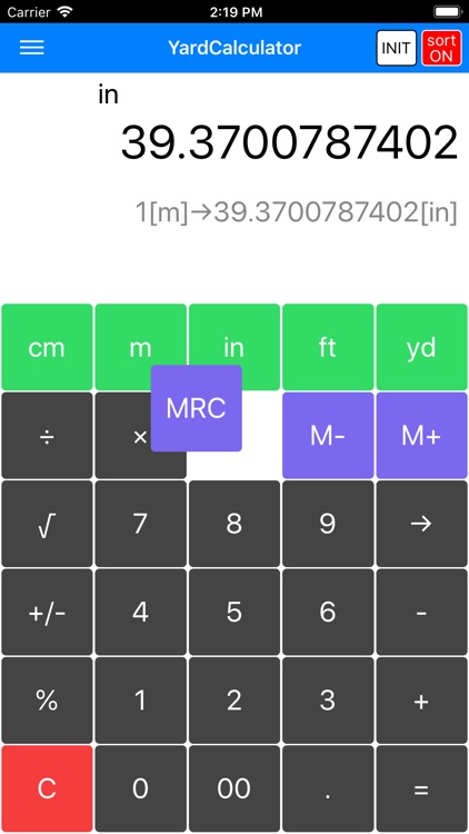 Yard Calculator -yard conv-