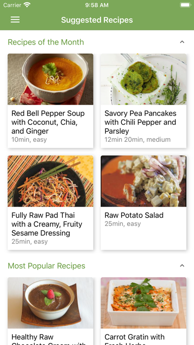 Screenshot #1 pour Vegan Recipes | Diet-Health