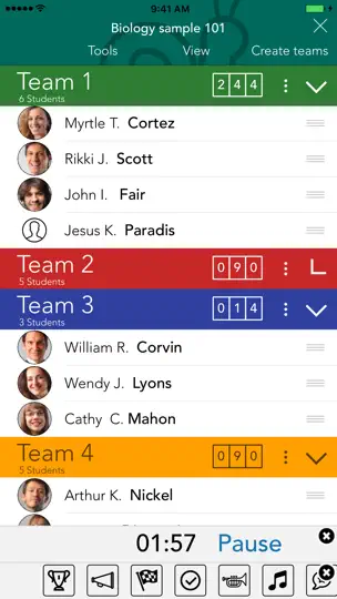 Screenshot von Classroom Teammates By IDoceo auf dem iPhone 3