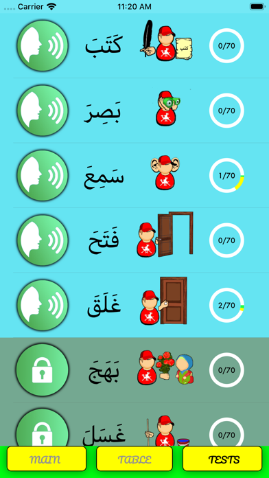 Screenshot #3 pour Arabic verbs - tests