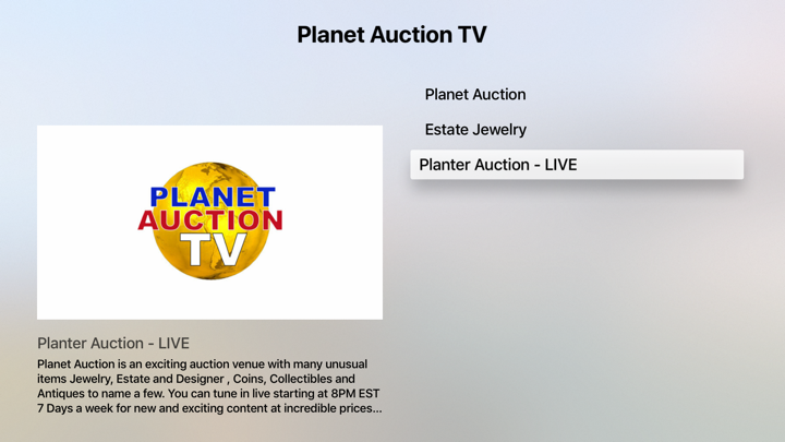 Screenshot #3 pour Planet Auction TV