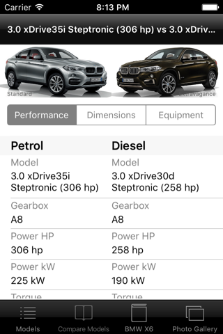 Car Specs BMW X6 F16 2014 screenshot 3
