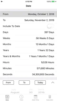 date and time calculator pro iphone screenshot 1