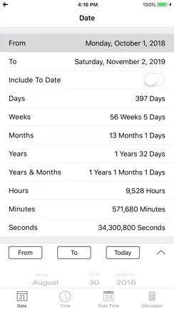 Date and Time Calculator Pro iPhone image 1