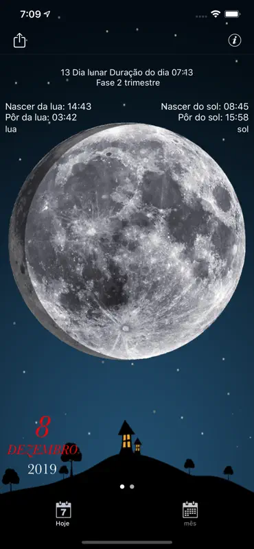calendario de fases da lua screenshot 1 of 3