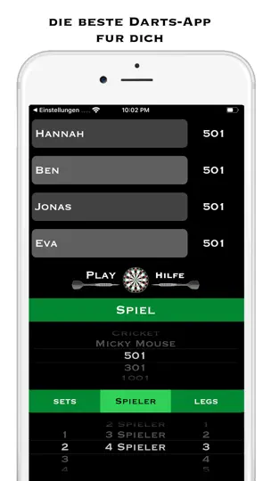 Screenshot von Darts Scorer Professional auf dem iPhone 1