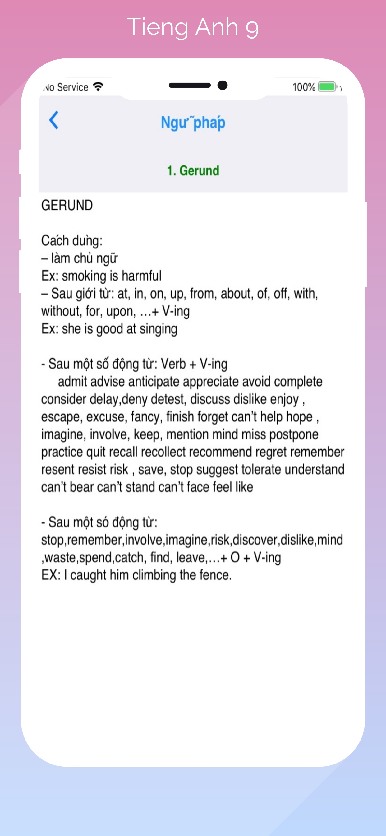 Tieng Anh Lop 9 - English 9 screenshot 3