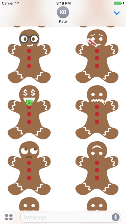 Gingerbread Man Stickers! screenshot-3