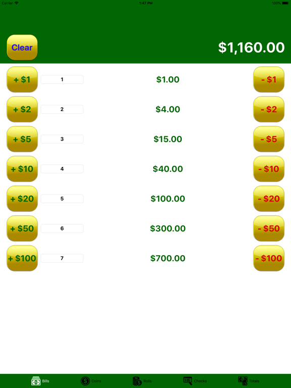 Screenshot #4 pour Cashculator - Cash Counter