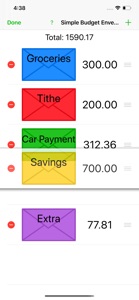 Simple Budget Envelopes screenshot #3 for iPhone