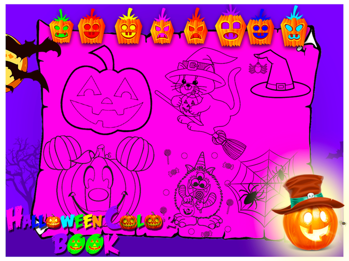 Halloween Coloring Pages Game