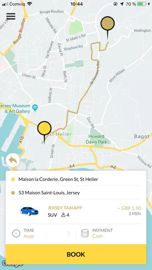 JERSEY TAXIAPP screenshot 2