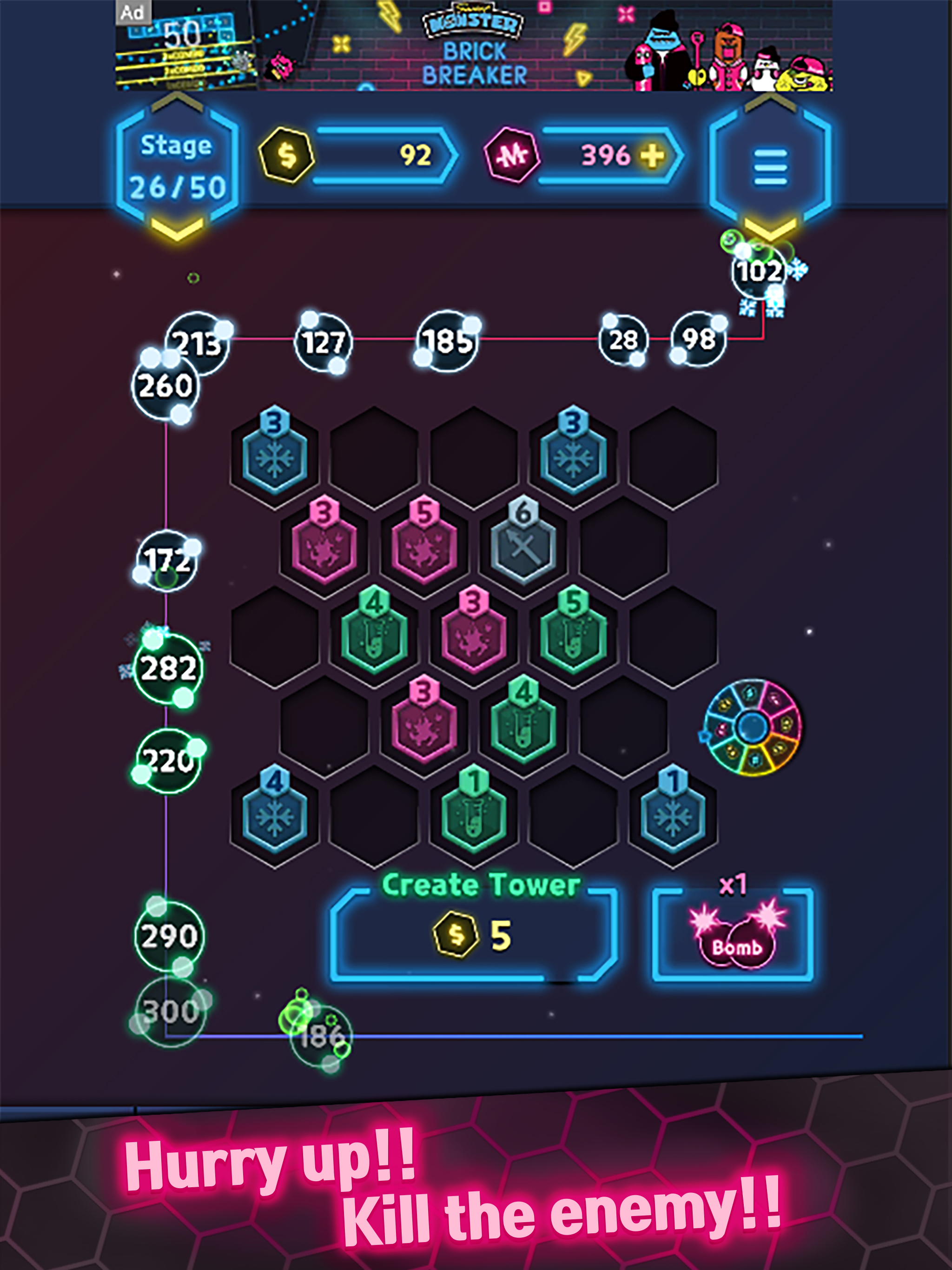 Neon Merge Defense