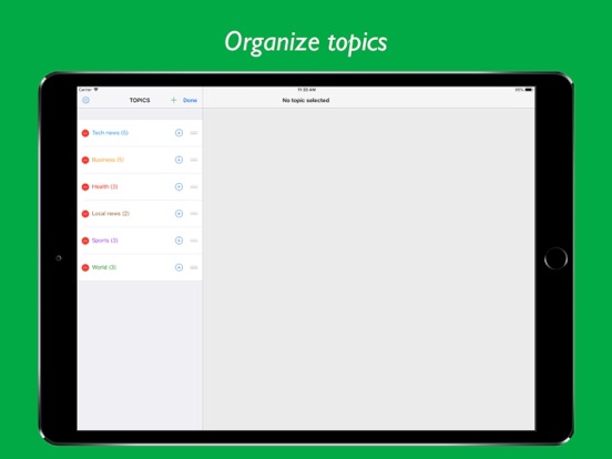 News Tracker - web bookmarks iPad screenshot 5 - News app
