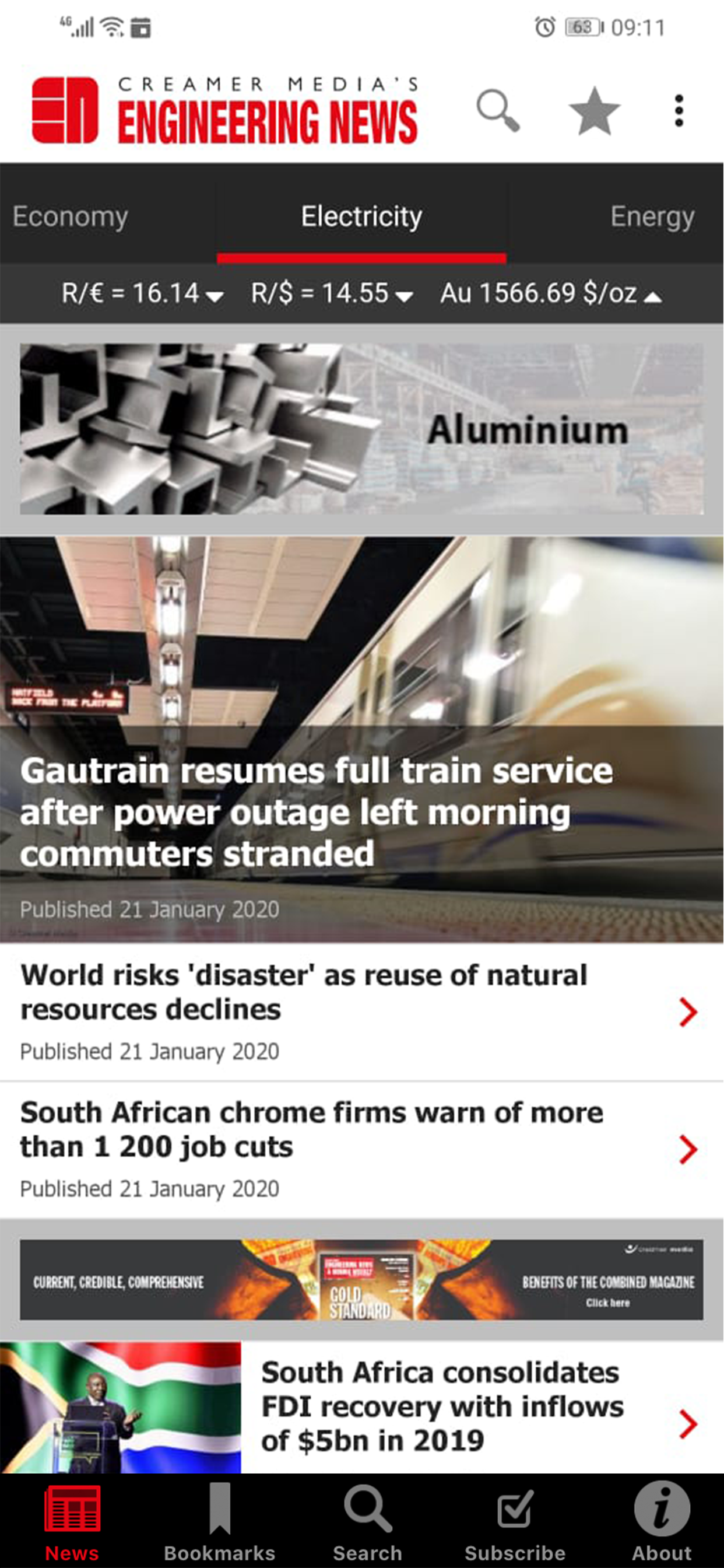 Creamer Media Engineering News
