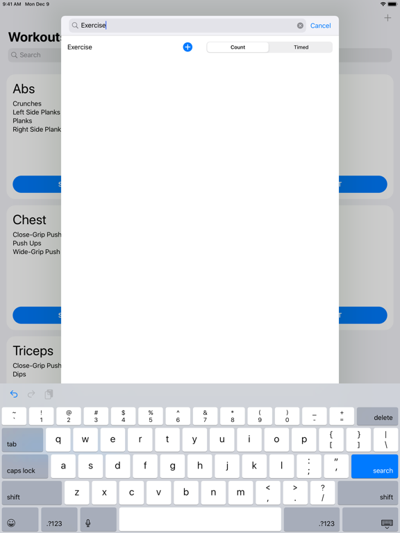 Reps! iPad screenshot 4 - Health & Fitness app