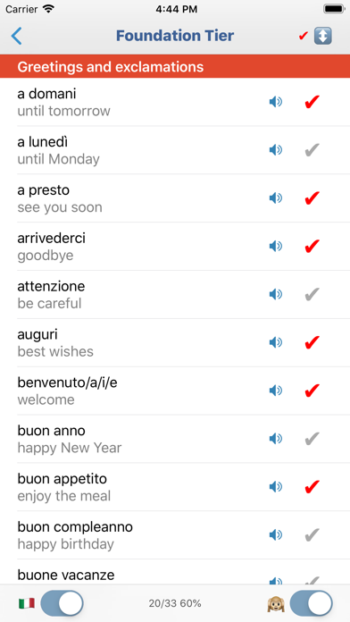 cRaMiT Italian GCSE Vocabulary screenshot 4