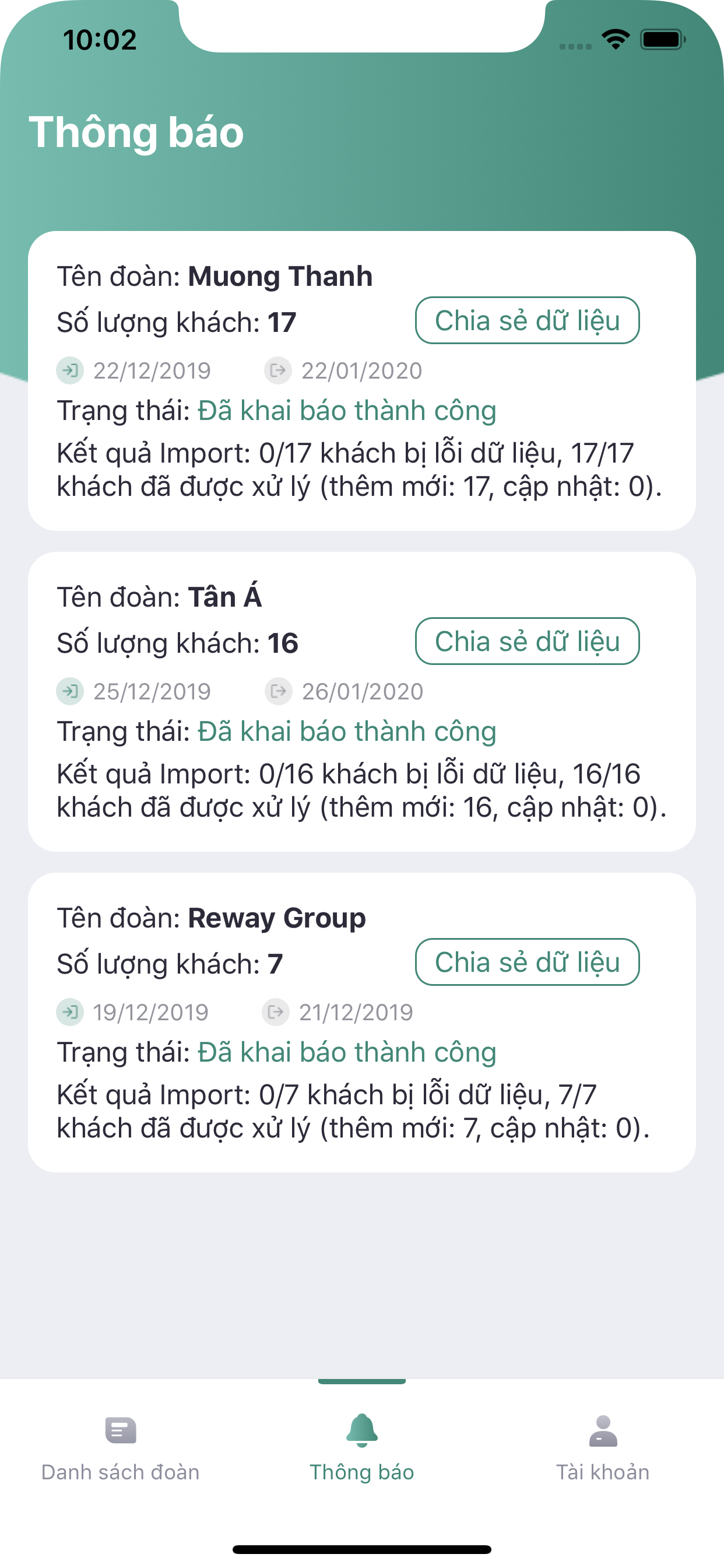 Khai báo tạm trú