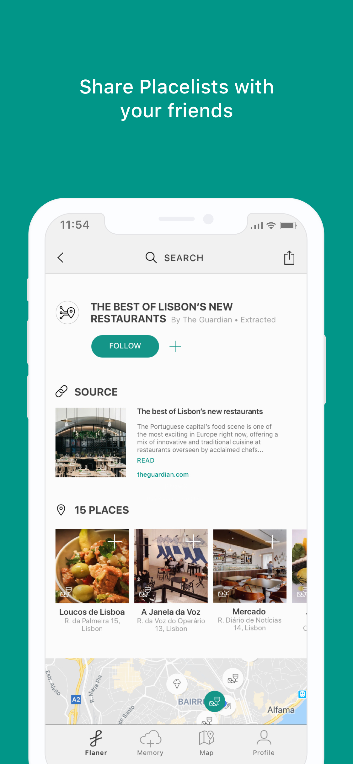 Flaner app screenshot 7