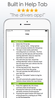 Gas Mileage Calculator and Log screenshot 6