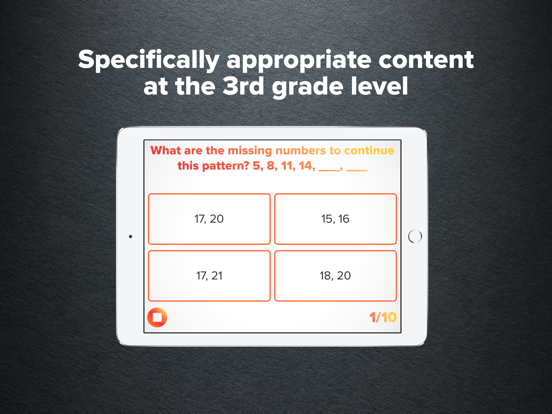 Screenshot #1 for 3rd Grade Math Practice