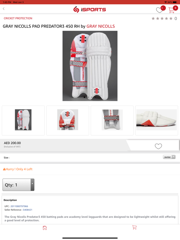iSports Dubai iPad screenshot 1 - Shopping app