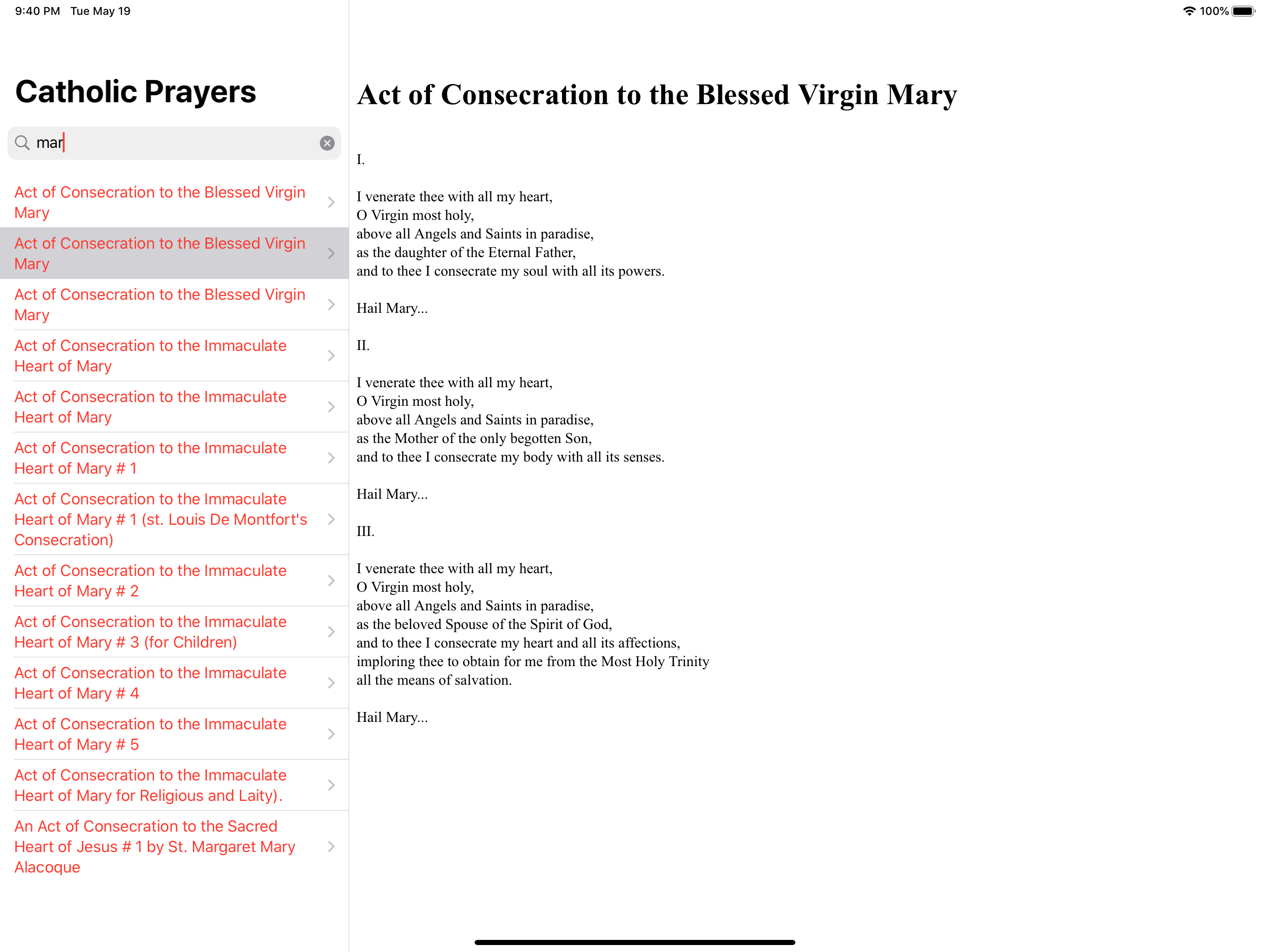 Catholic Prayers : Offline screenshot 6