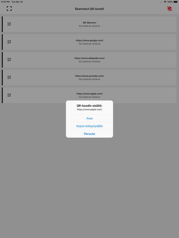 Screenshot #6 pour QR Skanneri