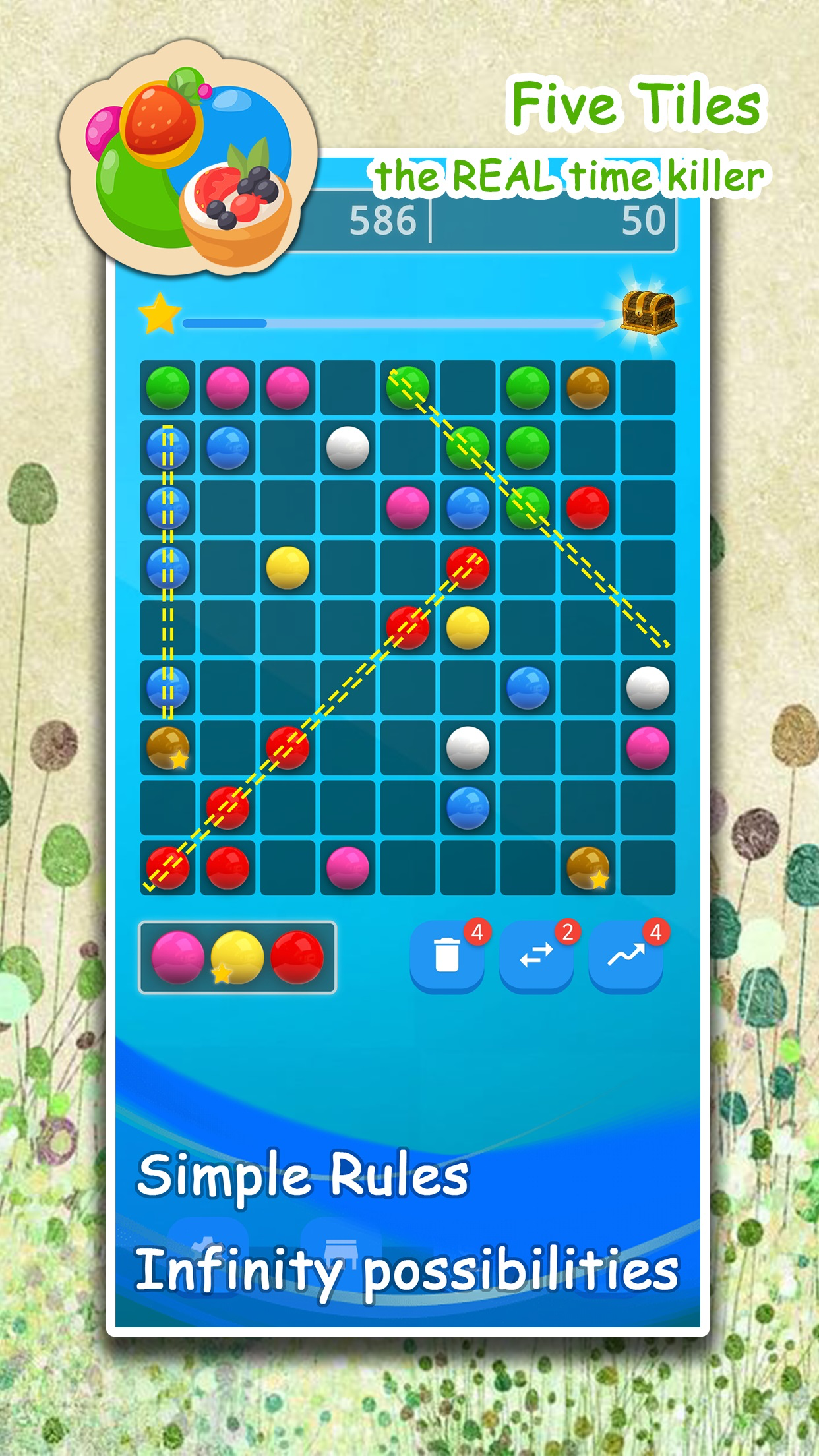 Five Tiles Match - Lines 98