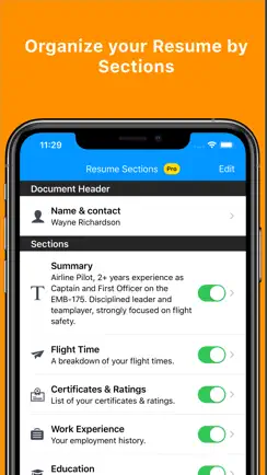 MyFlightResume iPhone image 1