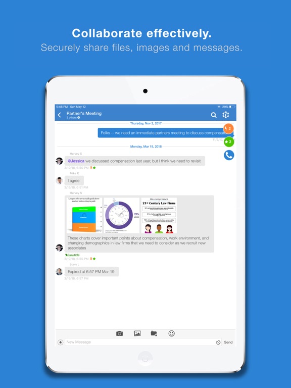 ArmorText Secure Messenger iPad screenshot 2 - Business app