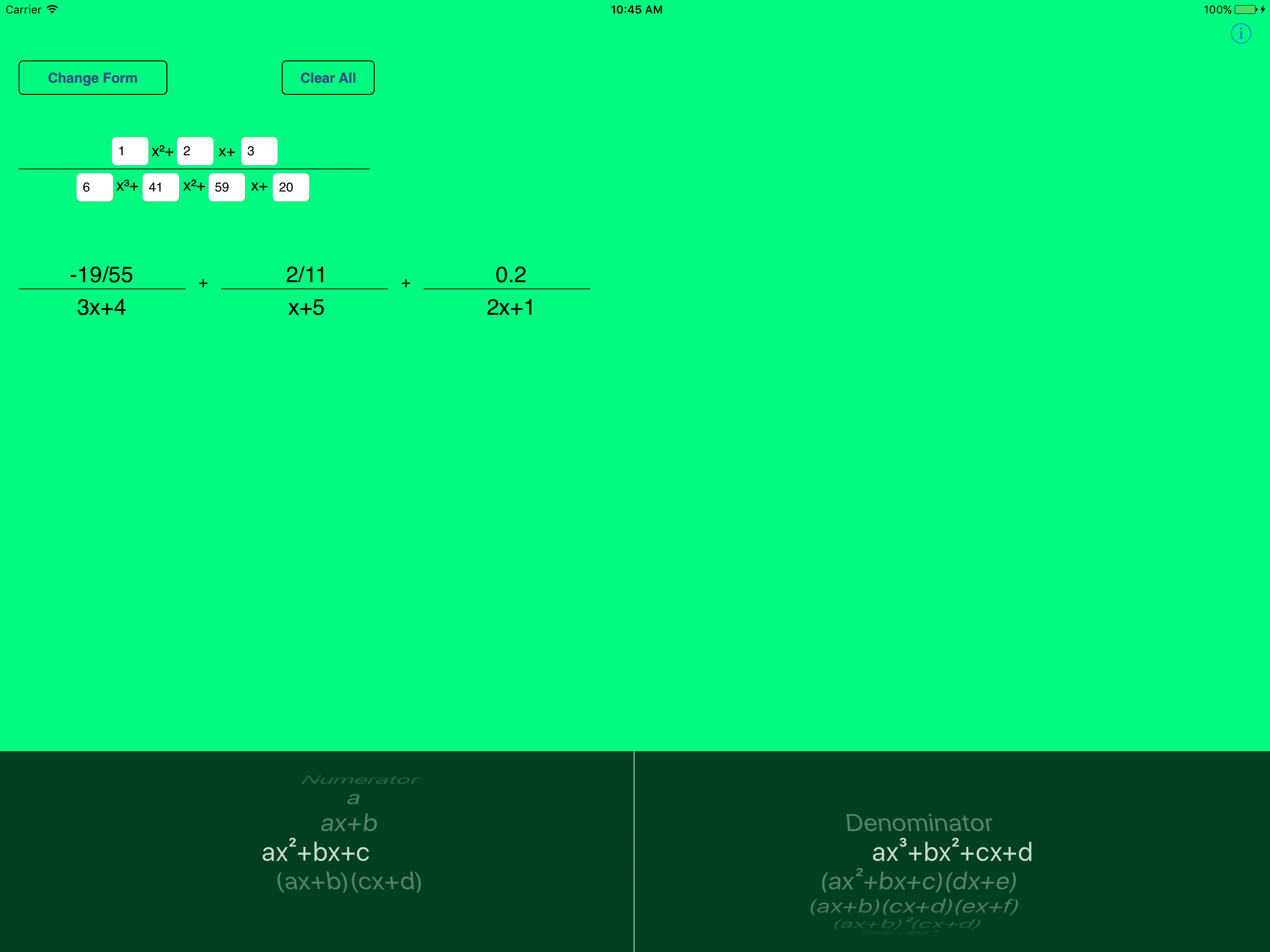 Partial Fractions screenshot 6
