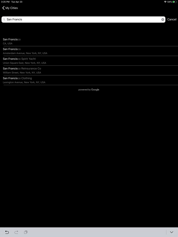 SweatrWeathr iPad screenshot 3 - Lifestyle app