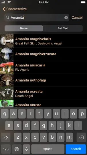 Captura de pantalla de Fungi en iPhone 3