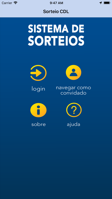 Sorteio CDL Screenshot